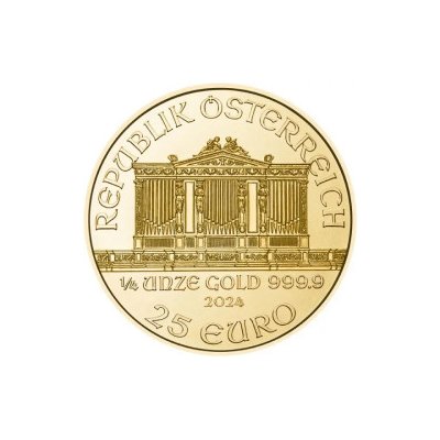 Münze Österreich zlatá mince Wiener Philharmoniker 2024 1/4 oz
