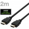 DELTACO Kábel HDMI 2.1 M/M 2m, 8K Ultra High, čier HU-20-R