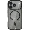 Průhledný třpytivý magsafe kryt pro Apple iPhone 17 Pro, černý