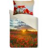 Gipetex Natural Dream 3D talianské obliečky 100% bavlna Papaveri - 140x220 / 70x90 cm