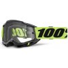100% ACCURI 2 Enduro Moto okuliare žlté číre Dual plexi