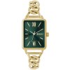 MINET MWL5441 - Zlato-zelené dámske hodinky SIENA so zlatým oceľovým remienkom
