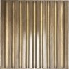 Obkladové panely 3D PVC SLATS D167 drevo hnedé, cena za kus, rozmer 500 x 500 mm, SLATS drevo hnedé, IMPOL TRADE