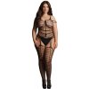 Le Désir Roztrhaný Bodystocking Čierny OSX