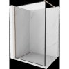 Mexen Kioto sprchová stena 50 x 200 cm, transparentnéné/čierny vzor 8 mm, zlatoružová - 800-050-101-60-70