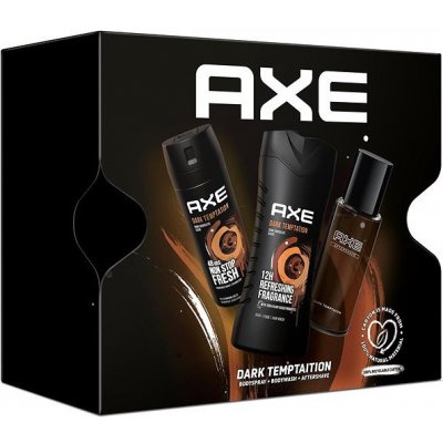 GIFT SET Axe Dark Temptation Deodorant 150ml + SG 250ml + VPH 100ml