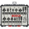 Sada fréz zmiešaných BOSCH 8 mm stopka, 15 dielna (Sada fréz 15-dielna zmiešaná súprava 2607017472)