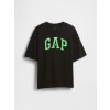 GAP dětské oversize tričko Heavyweight Athletic Logo černá
