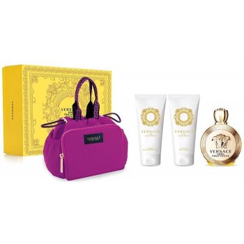 Versace Eros Pour Femme EDP 100 ml + telové mlieko 100 ml + sprchový gél 100 ml + kabelka darčeková sada