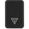 Powerbank Guess PU Grained Triangle Logo MagSafe 5000mAh Black