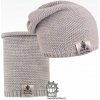 Dráče Čiapka pletená a nákrčník Dráča - Colors set 01, svetlo šedá Farba: Sivá, Veľkosť: 56-58