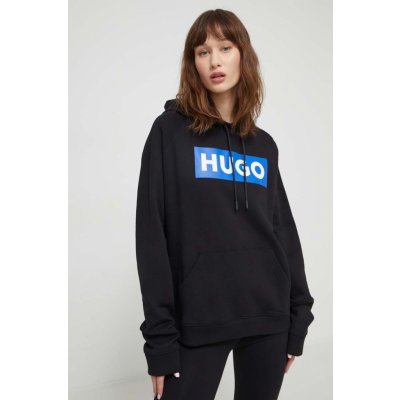 Hugo Blue dámska s kapucňou s potlačou 50515818 čierna