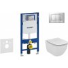 GEBERIT - Duofix Modul na závesné WC s tlačidlom Sigma30, matný chróm/chróm + Ideal Standard Tesi - WC a doska, Aquablade, SoftClose 111.300.00.5 NU7