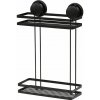 TENDANCE Polička do kúpeľne Ortiz 2, čierna