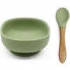 Martons SET jedálenský silikónový Mango Olive green 2 ks