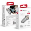 Nabíjačka do auta Forcell F-Energy mini Car Charger Type C + USB A Pd Qc3.0 5A 30W Silver
