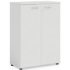 Economy Policová skriňa BASIC, so zámkom, 80x40x111,7cm, biela