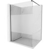Mexen Kioto sprchová zástena 090x200 cm 8 mm, čierny profil, sklo číre-námraza, 800-090-101-70-35