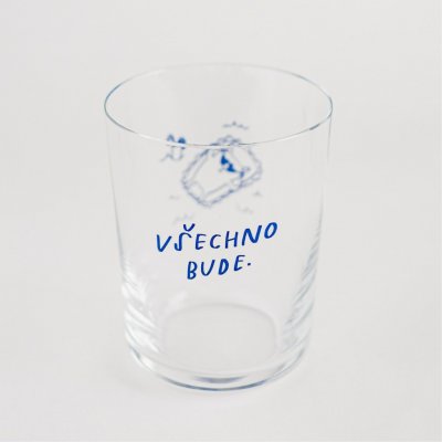 Bella Rose Pohár bude na vodu Všechno bude Mačka 340 ml