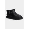 Kožené snehule UGG Classic Ultra Mini Lthr Regen 1163490.BLK čierna EUR 36