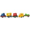 Play Tracks - vlak s koľajami plast 4 ks autíčok, dĺžka dráhy 6,4 m s doplnkami v krabici 80×53×14 cm 12m+