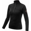 Sensor MERINO UPPER dámska mikina krátky zips čierna Veľkosť: XL