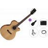 Cort SFX-ME Premium SET Open Pore Natural Elektroakustická gitara Jumbo