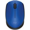 Myš Logitech Wireless Mouse M171 modrá, bezdrôtová, optická, symetrická, pripojenie cez U (910-004640)