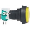 Panelový mikrospínač ON-(ON) 250V/10A žltý