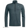 ORTOVOX 185 Rock'N'Wool Zip Neck tričko, dark arctic grey XXL