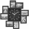 Auriol® Nástenné hodiny s fotografiami (čierna) (100369064)