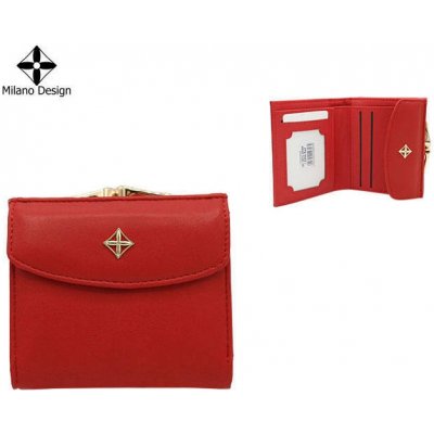 Milano Design Dámska kožená peňaženka Leatherflaw červená