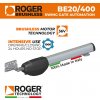 Roger BE20/400 samostatný pohon 24V do 4m/krídlo