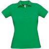 B&C | Safran Pure /women, Dámske piqué polo, zelená kelly, M