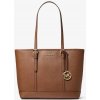 Michael Kors kabelka z prírodnej lícovej kože hnedá