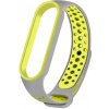 Xiaomi Mi Band 5/6 náhradný náramok - Športový priedušný perforovaný Farba: Šedo-žltá MBSCZ-5SP012