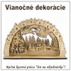 Vianočná dekorácia - DEDO MRÁZ NA SANIACH