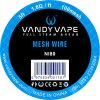 Vandy Vape Mesh Wire pletivo pre clearomizéry materiál pletiva: Ni80, rozmer/dĺžka pletiva: 1,5m, mesh: 100