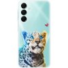Odolné silikónové puzdro iSaprio - Leopard With Butterfly - Samsung Galaxy A16 5G