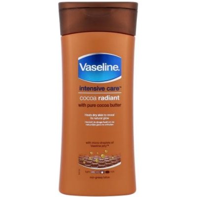 Vaseline Intesive telové mlieko pre suchú pokožku (Cocoa Radiant with Pure Cococa Butter) 200 ml