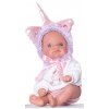 Antonio Juan 85105-2 Jednorožec fialový - realistická bábika bábätko s celovinylovým telom - 21 cm