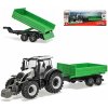 Bburago Farm 10cm Tractor with Trailer - Valtra N174 - Tipping Trailer