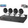 Kamerový set iGET HOMEGUARD HGNVK85304 systém s PoE napájením, 8kanálové NVR + 4x HGNVK930CAM FHD kamera