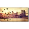 Vodorovné Sklenené hodiny na stenu Manhattan New York 60x30 cm