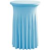 TENTino Elastický obrus SKIRTING na koktejlový bistro stôl 80 cm VIAC FARIEB Farba obrusu: SVETLOMODRÁ / SKY BLUE