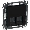 Dátová zásuvka 2xRJ45 Cat.6A STP LEGRAND VALENA LIFE 756349 čierna