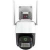 Titan 360° 5MP WiFi vonkajšia PTZ bezpečnostná kamera – iCSee, nočné videnie, sledovanie pohybu, IP66, biela-čierna