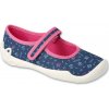 BEFADO 114X517 dievčenské balerínky modré kvety 25 114X517_25