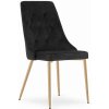 Stolička IMOLA - čierny zamat / nohy vo farbe dreva x 1 9401 71 00 00