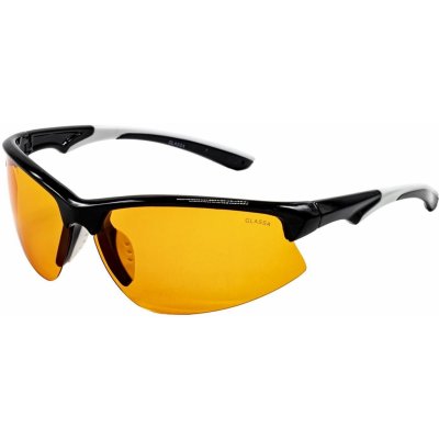 Slnečné okuliare GLASSA Polarized PG 843 čierno-biele, oranžové sklo (8592857084316)